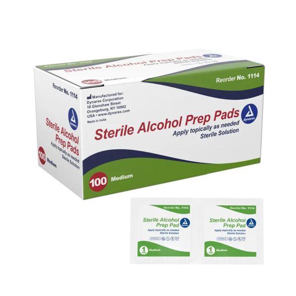 DynarexSterileAlcoholPrepPads_cd_DY1114