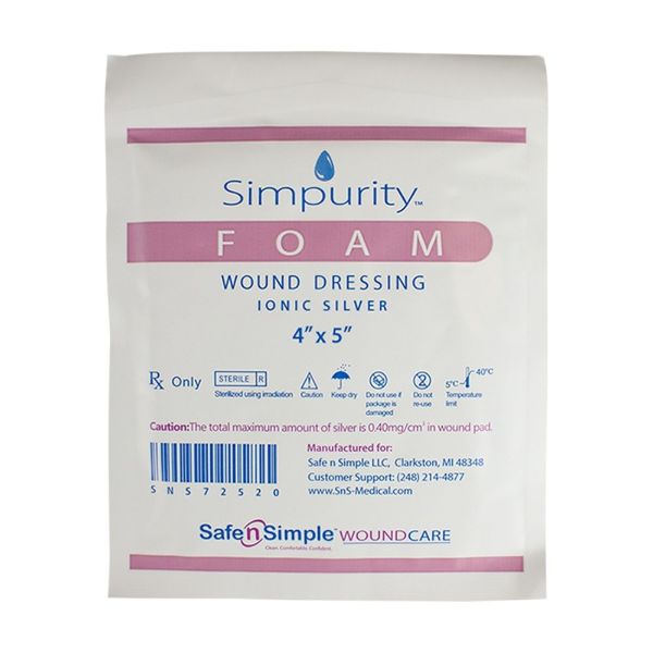 SimpuritySilverFoamDressings_cd_SAFSNS72508