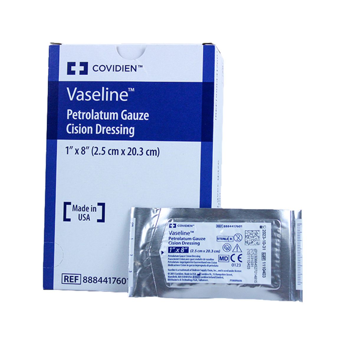 VaselinePetrolatumGauze(CisionDressingFoilPack)1″x8″_pr_29101