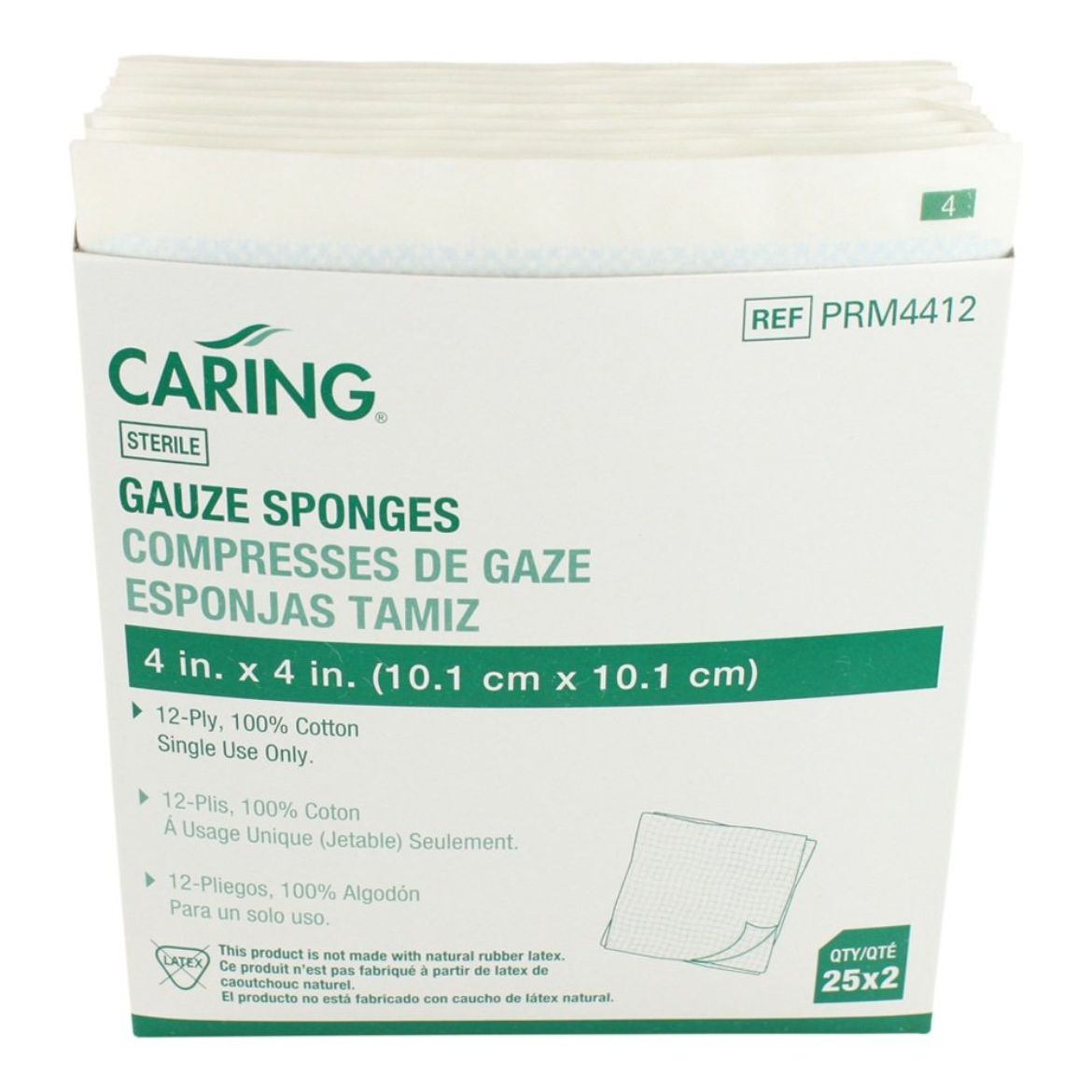 CaringSterileWovenGauzeSponges_pr_25061