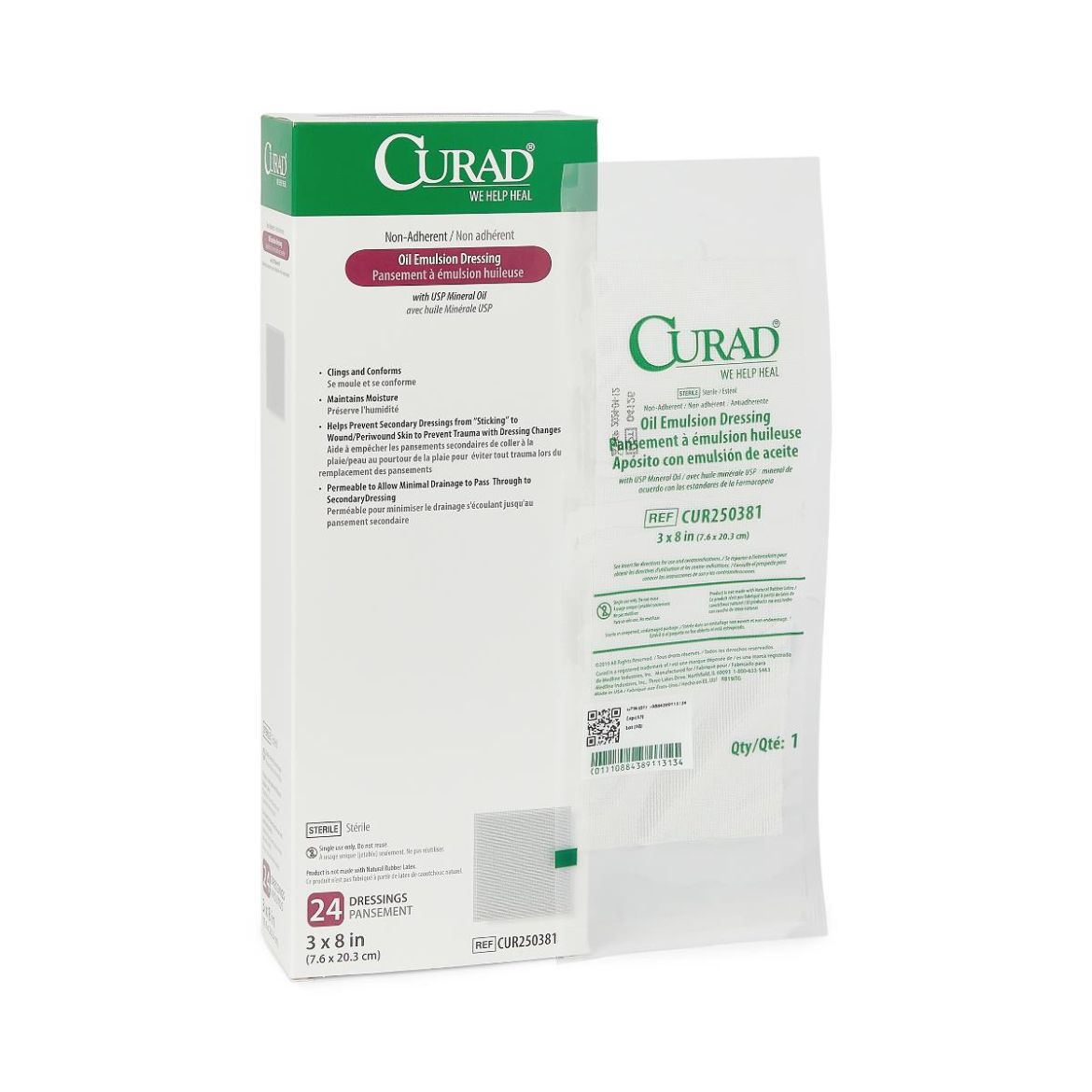CURADSterileOilEmulsionNon-AdherentImpregnatedGauzeDressing_pr_22209