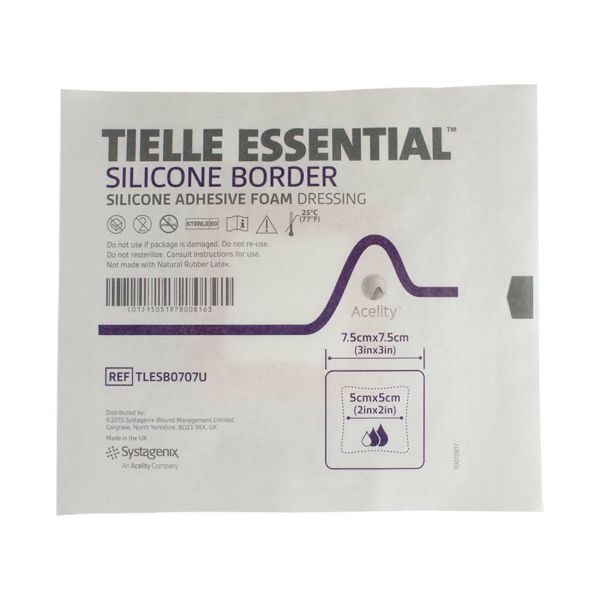 TIELLEESSENTIALSiliconeBorderAdhesiveFoamDressing_pr_21077