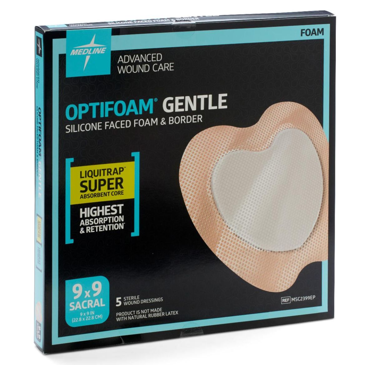 OptifoamGentleSacrumSiliconeFacedFoamandBorderwithLiquitrapCore_pr_21090