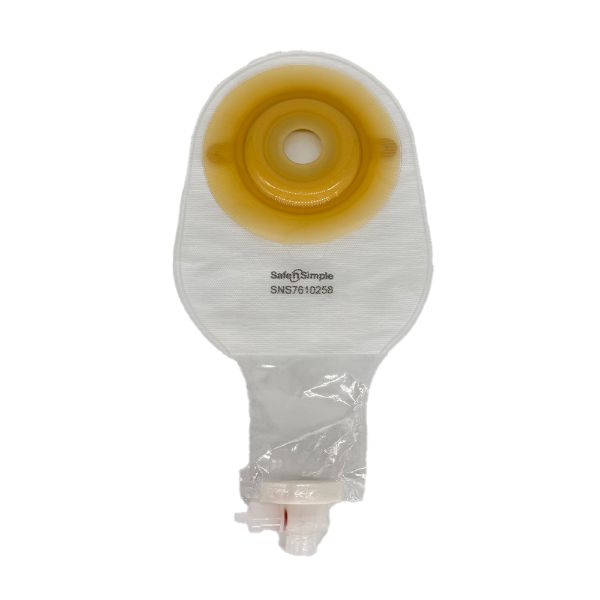 Safen’Simple9″ConvexPre-CutExtendedWearUrostomy1-PiecePouchwithFlipFlowValve_pr_11094